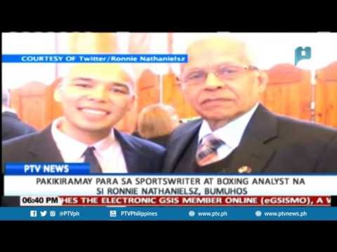 Pakikiramay para sa sportswriter at boxing analyst na si Ronnie Nathanielsz, bumuhos