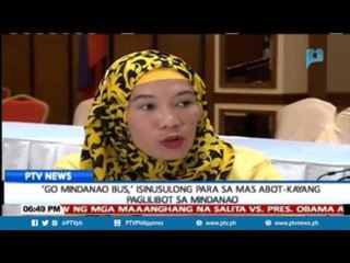 'Go Mindanao Bus', isinusulong para sa mas abot-kayang paglilibot sa Mindanao