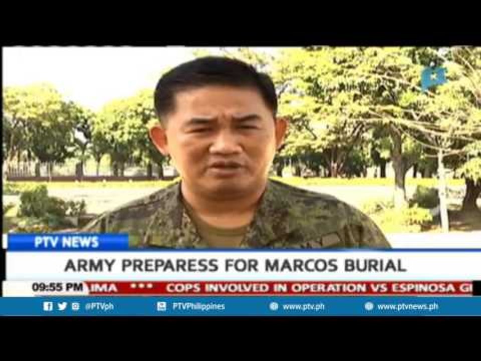 Army prepares for Marcos burial
