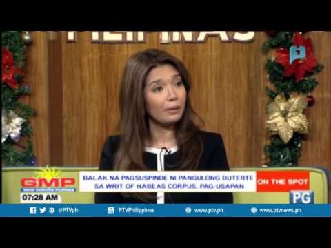 Panayam kay Atty. Irene Resureccion tungkol sa balak na pagsuspinde sa writ of habeas corpus