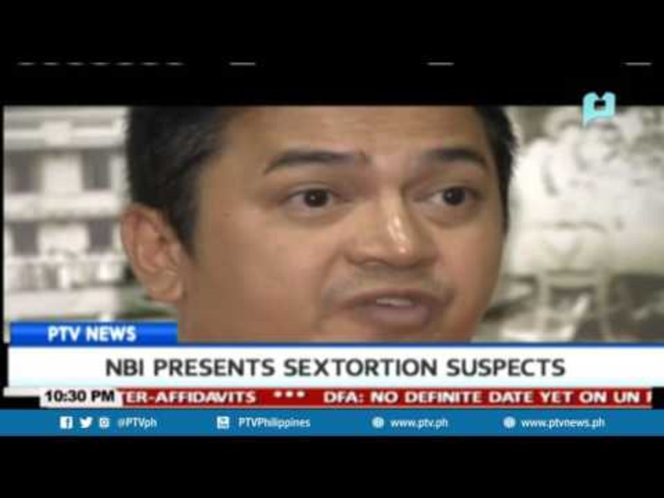 NBI presents sextortion suspects