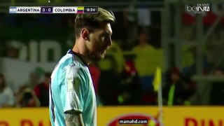 Leo Messi scores amazing free Kick for Argentina vs Colombia