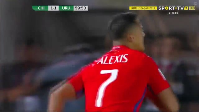 Alexis Sánchez Goal HD - Chile 2-1 Uruguay - FIFA WC Qualification - 15.11.2016 HD