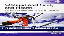 Ebook Occupational Safety and Health for Technologists, Engineers, and Managers, Global Edition