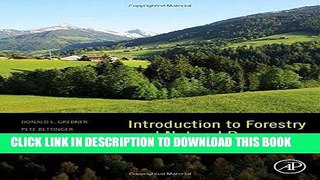 Ebook Introduction to Forestry and Natural Resources Free Read
