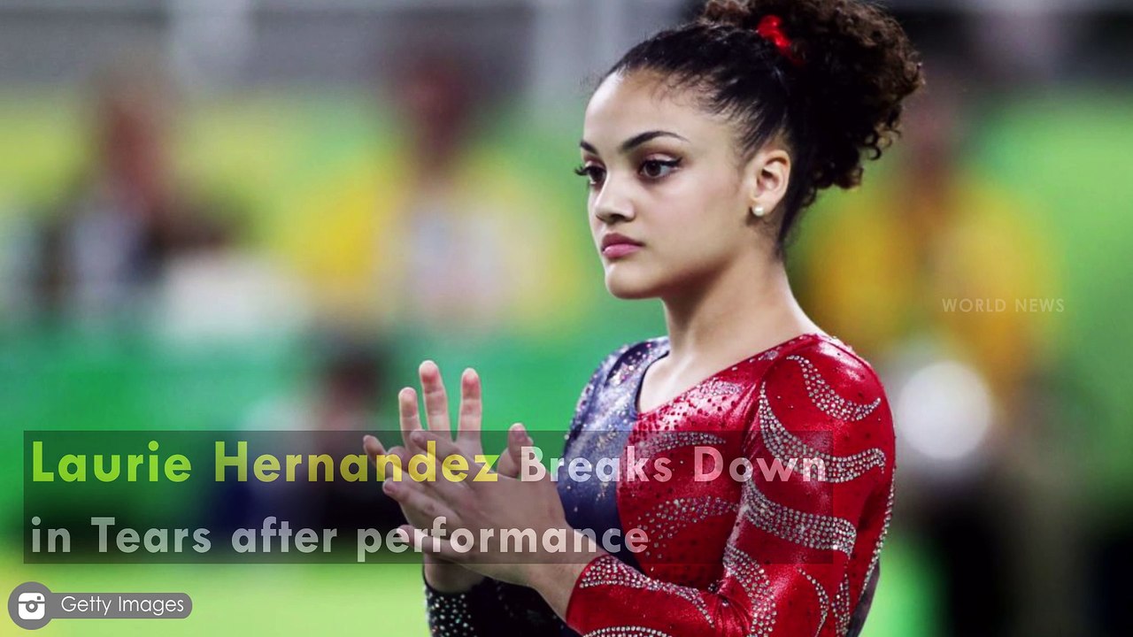 Laurie Hernandez Breaks Down in Tears after performance