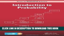 Read Now Introduction to Probability (Chapman   Hall/CRC Texts in Statistical Science) PDF Book