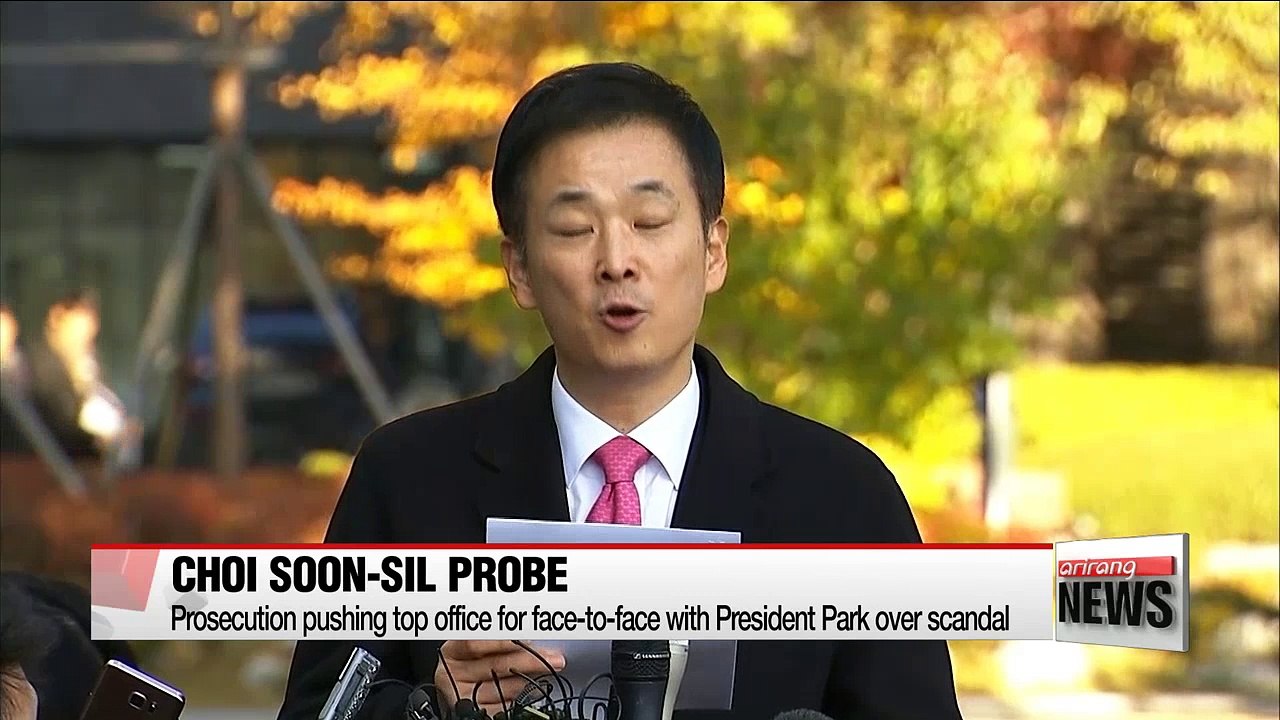Prosecution pushing top office for face-to-face with President Park over scandal