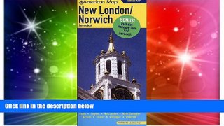 Must Have  American Map New London/Norwich, CT   Surrounding Towns  Buy Now