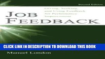 Ebook Job Feedback: Giving, Seeking, and Using Feedback for Performance Improvement (Applied