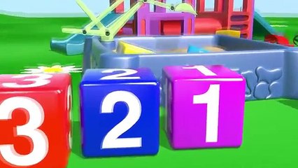 A la Plaine de Jeux: Une Niveleuse. Dessin animé pour les enfants