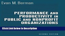 [PDF] Productivity in Public and Nonprofit Organizations [Read] Full Ebook