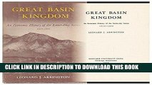 Best Seller The Great Basin Kingdom: An Economic History of the Latter-day Saints, 1830-1900 Free