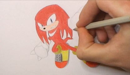 How to Draw Knuckles the Echidna Easy Step By Step