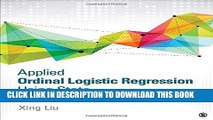 Read Now Applied Ordinal Logistic Regression Using Stata: From Single-Level to Multilevel Modeling