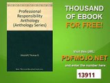 Professional Responsibility Anthology (Anthology Series)