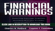 Ebook Financial Warnings: Detecting Earning Surprises, Avoiding Business Troubles, Implementing