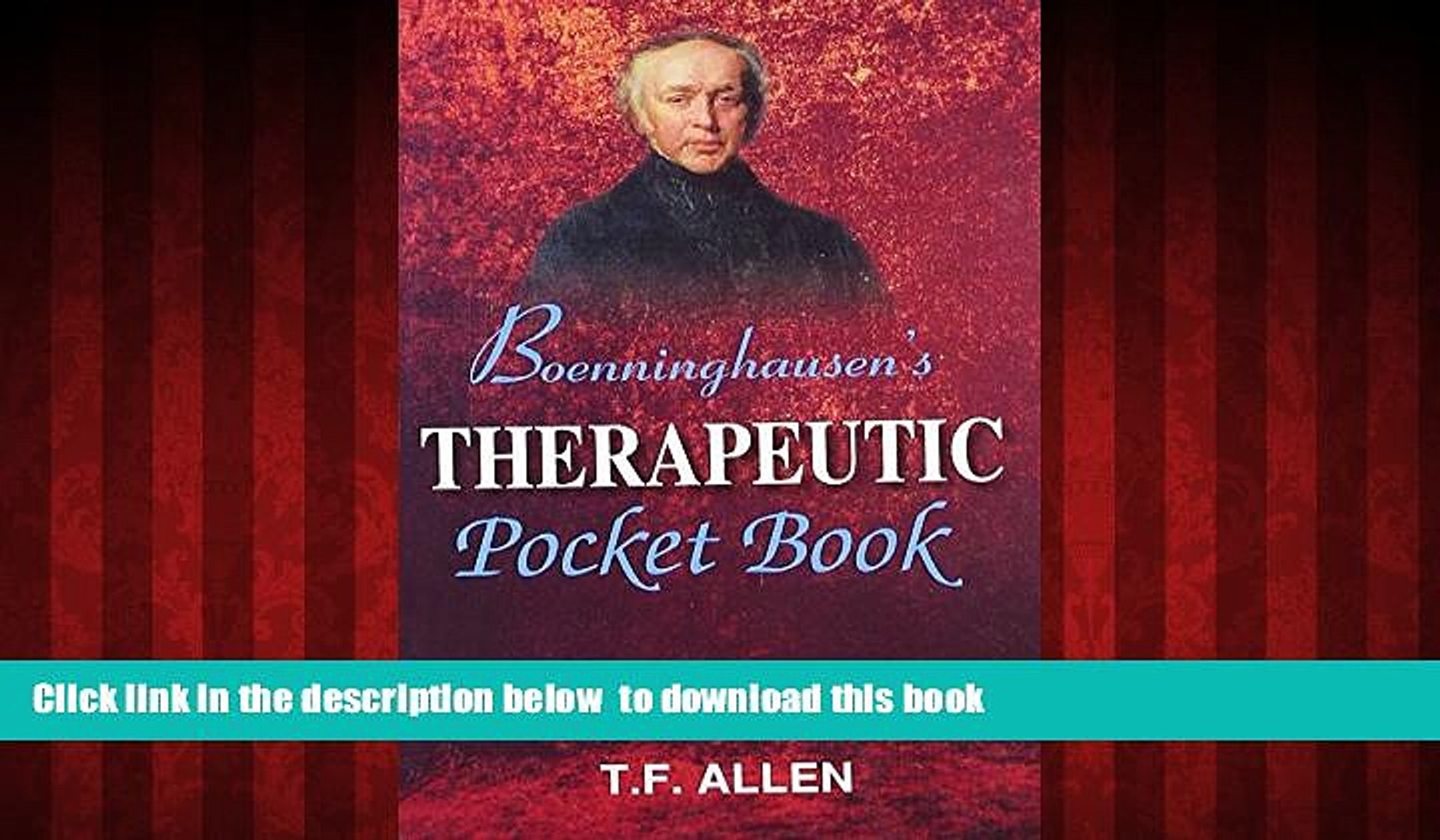 Boenninghausen therapeutic pocket book