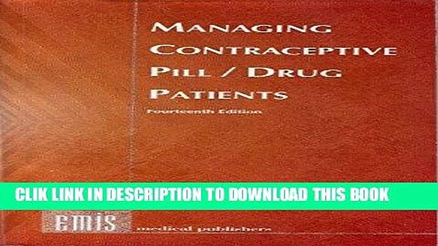 [PDF] Managing Contraceptive Pill/ Drug Patients Full Online