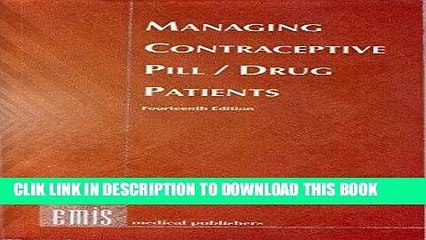 [PDF] Managing Contraceptive Pill/ Drug Patients Full Online