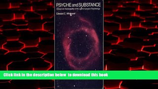 GET PDFbooks  Psyche and Substance: Essays on Homoeopathy in the Light of Jungian Psychology online