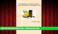 Read book  Homeopathy for Kidney Stones: What Homeopathic Remedies to Use online