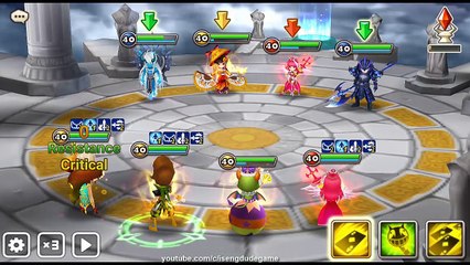 Summoners War Conquer 1 VS Theomars Arena Defense