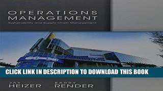 Ebook Operations Management (11th Edition) Free Read