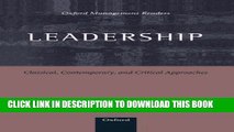 Best Seller Leadership: Classical, Contemporary, and Critical Approaches (Oxford Management