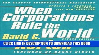 PDF When Corporations Rule the World Popular Online