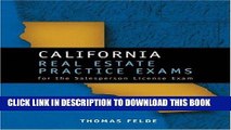 Ebook California Real Estate Practice Exams for the Salesperson CD-ROM Free Read