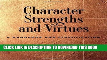 [PDF] Character Strengths and Virtues: A Handbook and Classification Full Collection
