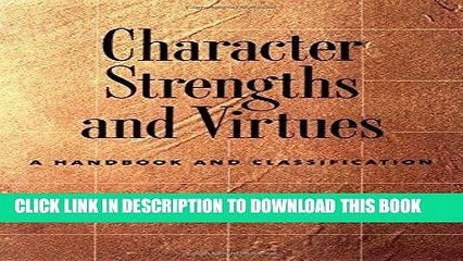 [PDF] Character Strengths and Virtues: A Handbook and Classification Popular Online