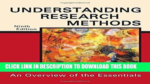 [PDF] Understanding Research Methods: An Overview of the Essentials Full Online