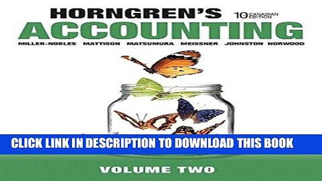 [PDF] Horngren s Accounting, Volume 2, Tenth Canadian Edition (10th Edition) Full Online
