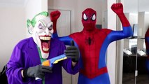 Superhero Monster Gun Battle Compilation Spiderman vs Joker vs Venom vs Elsa vs Zombie vs fart