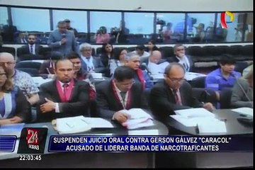Suspenden inicio del juicio oral a Gerson Gálvez Calle