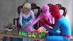 Spiderman vs Fozen Elsa vs Pink Spidergirl become Zombie Fun Superheroes maleficent Batman