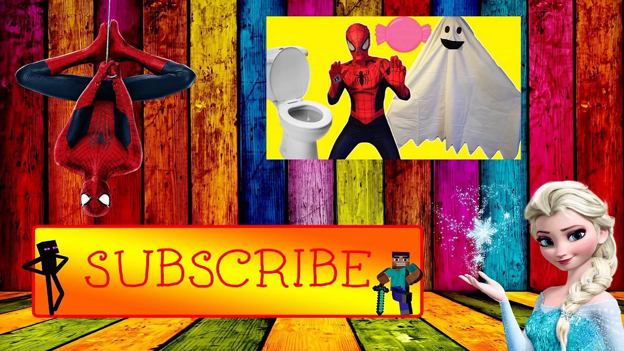 Spiderman VS Enderman VS Joker /w Frozen Elsa Funny Real Life Superheroes Compilation