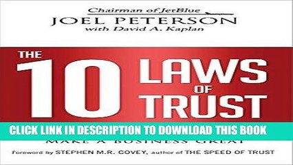 [PDF] FREE The 10 Laws of Trust: Building the Bonds That Make a Business Great [Download] Online