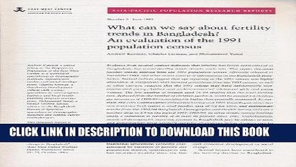 [PDF] What Can We Say About Fertility Trends in Bangladesh? An Evaluation of the 1991 Poplulation