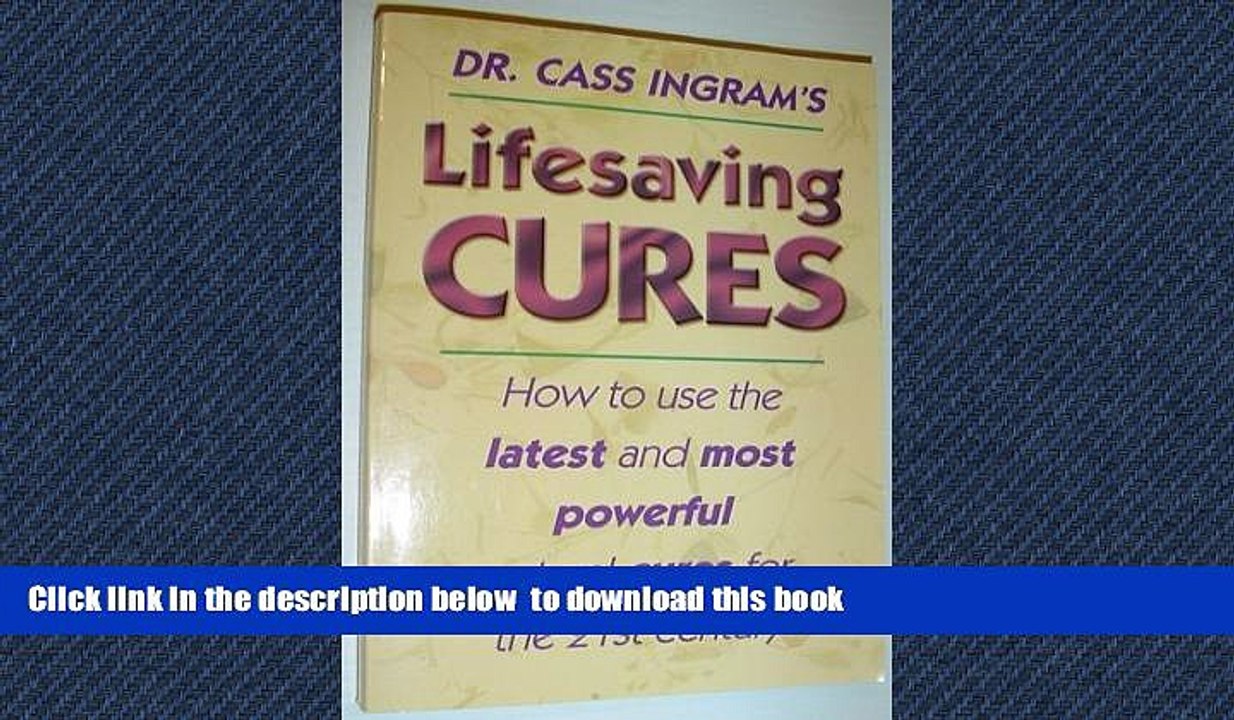liberty book  Lifesaving Cures: How to Use the Latest and Most Powerful Natural Cures for the 21st