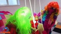 Pink Spidergirl Gets Rainbow Hair Bad Baby Candy Prank Funny Superheroes in Real Life