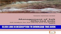 [PDF] Management of Salt Affected Soils: Soil  Analysis for Soil Salinity and Soil fertility