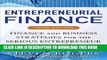 [PDF] FREE Entrepreneurial Finance, Third Edition: Finance and Business Strategies for the Serious