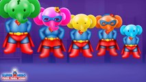 The Finger Family Super Elephant Family Nursery Rhyme | Super Heros Finger Family Songs