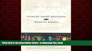 Read books  Supreme Court Decisions and Women s Rights online