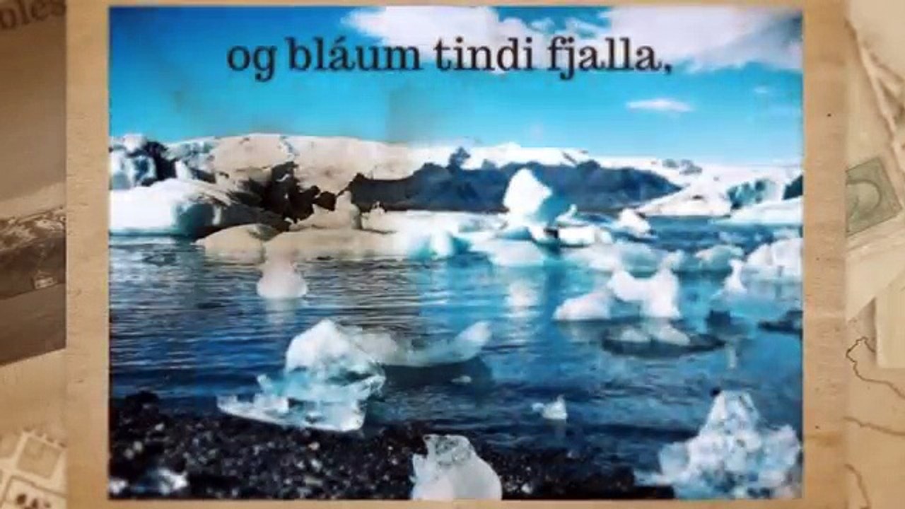 A Toast to Iceland. Íslands minni. Classic Icelandic Poem (1839)