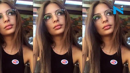 Emily Ratajkowski puts racy derriere on display