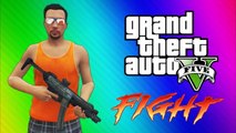 VanossGaming GTA 5 Online Funny Moments - Sky Diving, Golfing,Epic Fight, Invisible Arms, Car Glitch